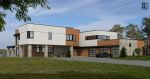 Maison vue en perspective