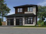Maison vue en perspective 3D