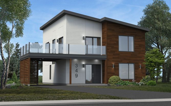 Dessin 3D de maison pour permis