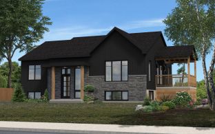 Maison vue en perspective