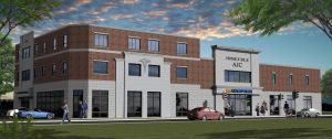 Vue 3D de batiment commercial