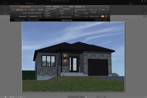 Rendu photoréaliste de maison